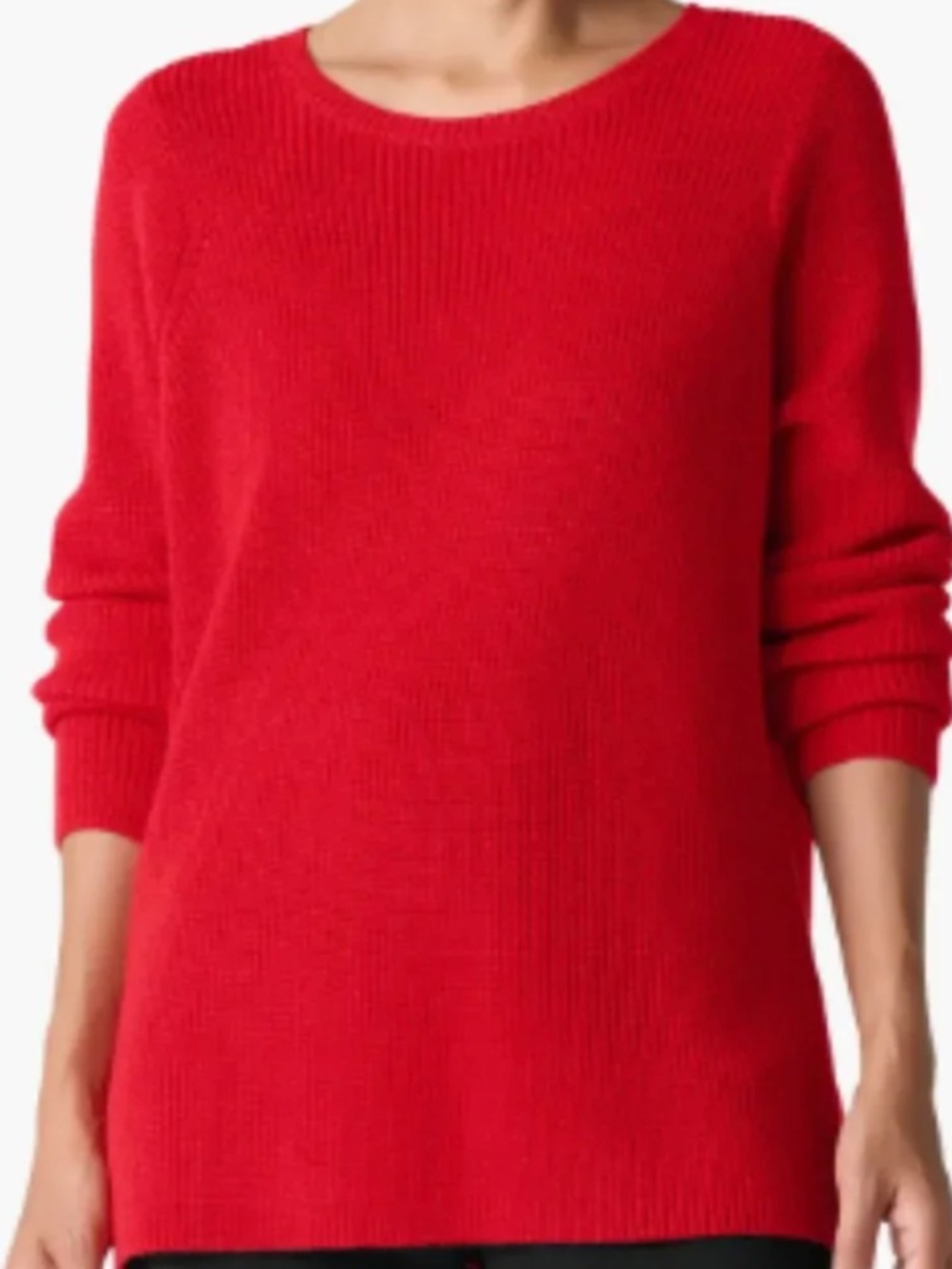 Merino Crew Neck Top in Regenerative Wool – Size M